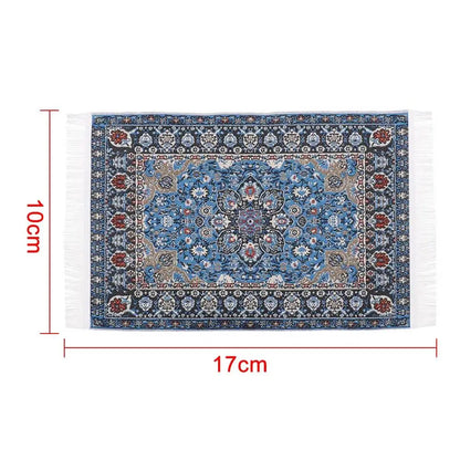1:12 Scale Turkish Style Miniature Dollhouse Carpet – Floor Covering for Playing House & Doll Accessories